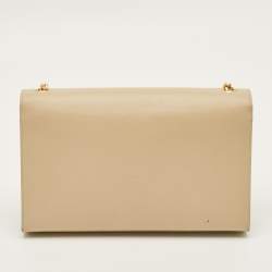 مملوكة مسبقًا Saint Laurent Kate Medium Beige Leather Shoulder Bag