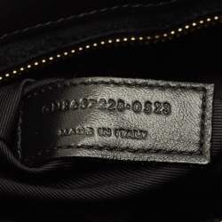 Pre Owned Saint Laurent LE 5 À 7 Black Leather Shoulder Bag