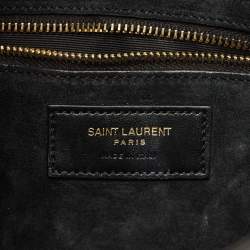 Pre Owned Saint Laurent LE 5 À 7 Black Leather Shoulder Bag