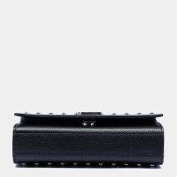 مملوكة مسبقًا Saint Laurent Paris Black Mini Grain De Poudre Studded Kate Shoulder Bag