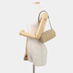 Pre Owned Saint Laurent Paris Sad Tube Shoulder Bag Beige Mouton