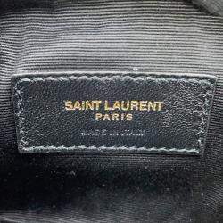 Pre Owned Saint Laurent Paris Sad Tube Shoulder Bag Beige Mouton