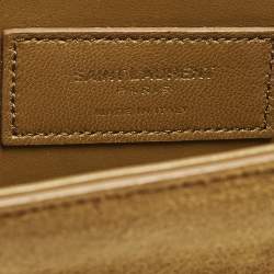 مملوكة مسبقًا Saint Laurent Kate Small Brown Suede Tassel Flap Chain Crossbody Bag