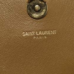 مملوكة مسبقًا Saint Laurent Kate Small Brown Suede Tassel Flap Chain Crossbody Bag