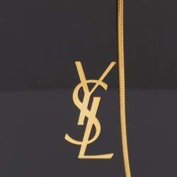 Pre Owned حقيبة كلتش سان لوران بلاك بلاك بليكسي جلاس توكسيدو