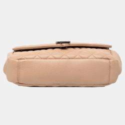 Pre Owned حقيبة كلية مونوغرام تريكويلت جلد شاة بني متوسط سان لوران باريس