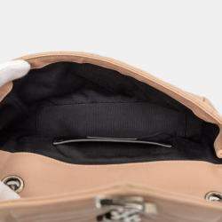 Pre Owned حقيبة كلية مونوغرام تريكويلت جلد شاة بني متوسط سان لوران باريس