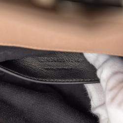 Pre Owned حقيبة كلية مونوغرام تريكويلت جلد شاة بني متوسط سان لوران باريس