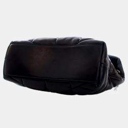 Pre Owned Saint Laurent Paris Black Medium Nappa LouLou Puffer Shoulder Bag