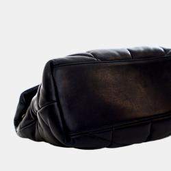 Pre Owned Saint Laurent Paris Black Medium Nappa LouLou Puffer Shoulder Bag