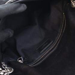 Pre Owned Saint Laurent Paris Black Medium Nappa LouLou Puffer Shoulder Bag