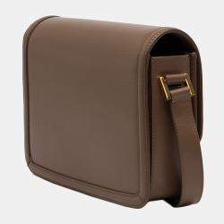 مملوكة مسبقًا Saint Laurent Paris Brown Medium Calfskin Solferino Satchel In Box