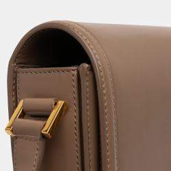 مملوكة مسبقًا Saint Laurent Paris Brown Medium Calfskin Solferino Satchel In Box
