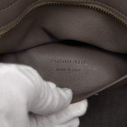 Pre Owned Saint Laurent Paris Baby Leather Monogram Downtown Cabas Satchel