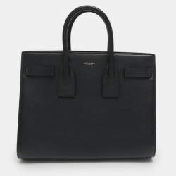 مملوكة مسبقًا Saint Laurent Classic Sac De Jour Small Navy Blue Leather Tote