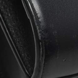 Pre Owned حقيبة سان لوران ساك دي جور صغيرة جلد أزرق بحري