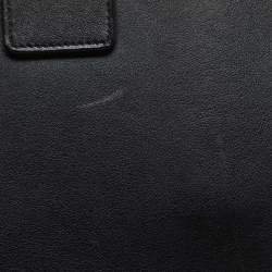 Pre Owned حقيبة سان لوران ساك دي جور صغيرة جلد أزرق بحري