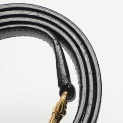 Pre Owned حقيبة سان لوران ساك دي جور صغيرة جلد أزرق بحري