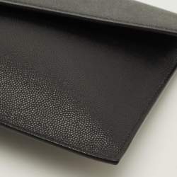 Pre Owned Saint Laurent Uptown Black Leather Pouch