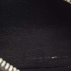 Pre Owned حافظة بطاقات سان لوران جلد نقشة التمساح أسود بسحاب