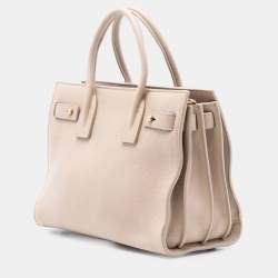 Pre Owned Saint Laurent Paris Brown Baby Leather Sac de Jour Satchel