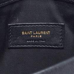 مملوكة مسبقًا حقيبة بوش سان لوران أبتاون جلد أسود