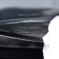 Pre Owned Saint Laurent Paris Black Medium Leather Monogram Sulpice Crossbody