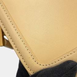 Pre Owned Saint Laurent Solferino Beige Leather Shoulder Bag