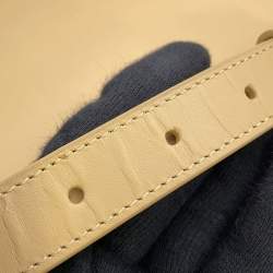 Pre Owned Saint Laurent Solferino Beige Leather Shoulder Bag