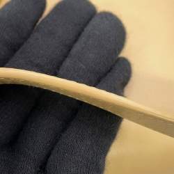 Pre Owned Saint Laurent Solferino Beige Leather Shoulder Bag