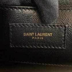 Pre Owned Saint Laurent Solferino Beige Leather Shoulder Bag