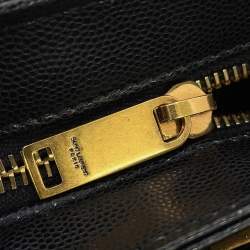 Pre Owned Saint Laurent Tribeca Black Leather Chain Shoulder Bag