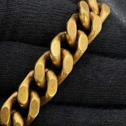 Pre Owned Saint Laurent Tribeca Black Leather Chain Shoulder Bag