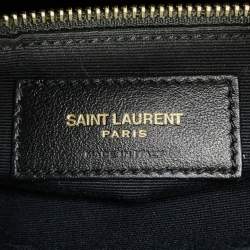 Pre Owned Saint Laurent Tribeca Black Leather Chain Shoulder Bag
