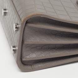 مملوكة مسبقًا حقيب ة يد سان لوران نانو ساك دي جور كلاسيك جلد منقوش بشكل تمساح