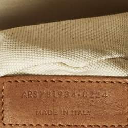 Pre Owned Saint Laurent Sac De Jour Thin Large Tan/Natural Canvas and Leather Tote