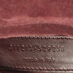 مملوكة مسبقًا حقيبة كلتش ساينت لوران ليين واي جلد عنابي