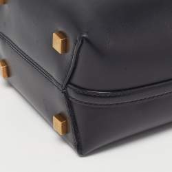 Pre Owned Saint Laurent Le 37 Mini Black Leather Bucket Bag