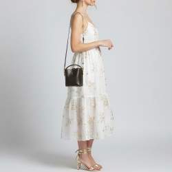 Pre Owned Saint Laurent Le 37 Mini Black Leather Bucket Bag