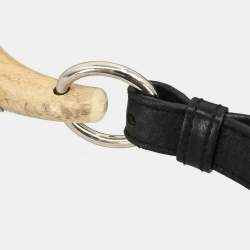 Pre Owned Saint Laurent Mombasa Medium Black Nylon Hobo Bag