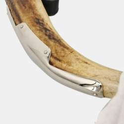 Pre Owned Saint Laurent Mombasa Medium Black Nylon Hobo Bag