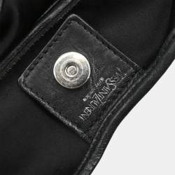 Pre Owned Saint Laurent Mombasa Medium Black Nylon Hobo Bag