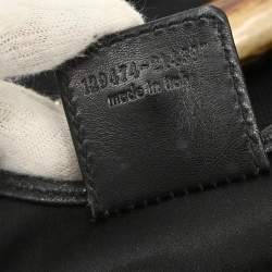 Pre Owned Saint Laurent Mombasa Medium Black Nylon Hobo Bag