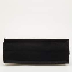 Pre Owned Saint Laurent Rive Gauche Large Beige Canvas Leather Tote