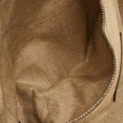 مملوكة مسبقًا Saint Laurent Rive Gauche Large Beige/Ivory Canvas and Leather Tote