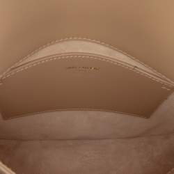 Pre Owned Saint Laurent Paris Brown Mini Calfskin Voltaire Top Handle Bag in Box