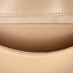 Pre Owned Saint Laurent Paris Brown Mini Calfskin Voltaire Top Handle Bag in Box