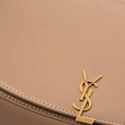 Pre Owned Saint Laurent Paris Brown Mini Calfskin Voltaire Top Handle Bag in Box