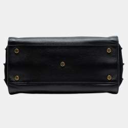 Pre Owned حقيبة سان لوران باريس ساك دو جور جلد أملس أسود صغيرة