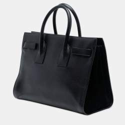 Pre Owned حقيبة سان لوران باريس ساك دو جور جلد أملس أسود صغيرة